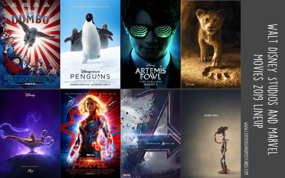 2019 Walt Disney Studios and Marvel Movies Lineup
