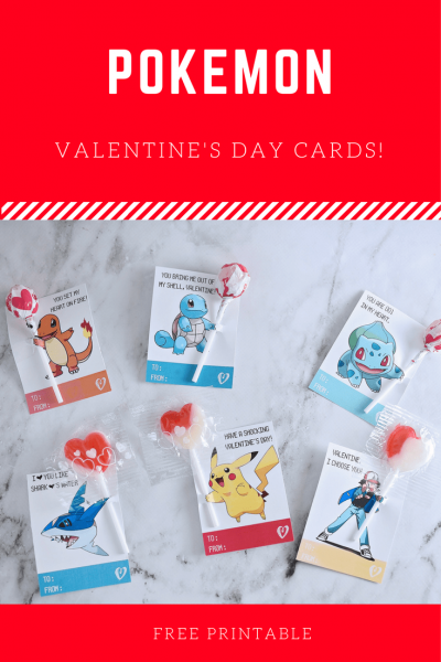 FREE Valentine's Printables - Printable Pokemon Valentine's