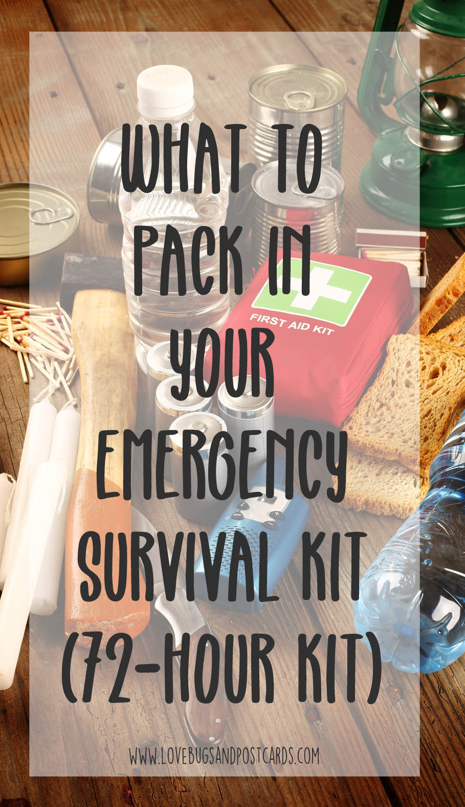 Emergency kit checklist printable (72-hour kit)