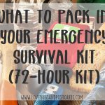 Emergency kit checklist printable (72-hour kit)
