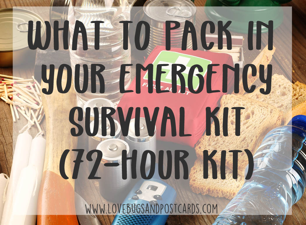 Emergency kit checklist printable (72-hour kit)