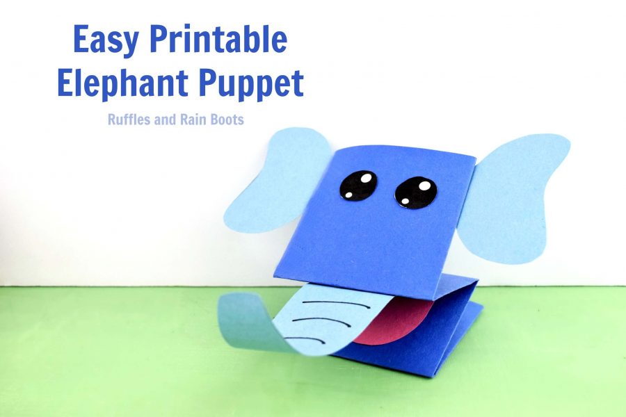 Printable Elephant Puppet