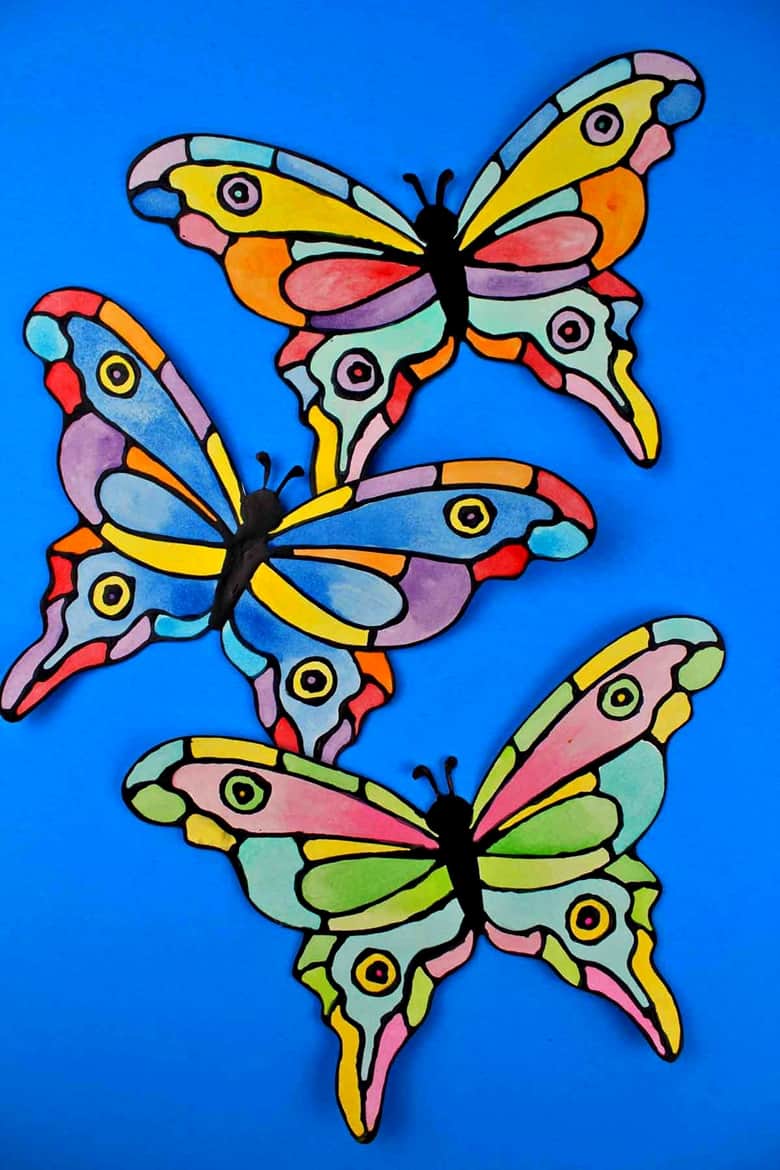 Stained Glass Butterfly Craft