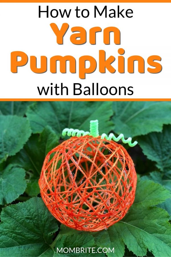 How to Make Yarn Pumpkins (with Balloons) - Halloween Crafts