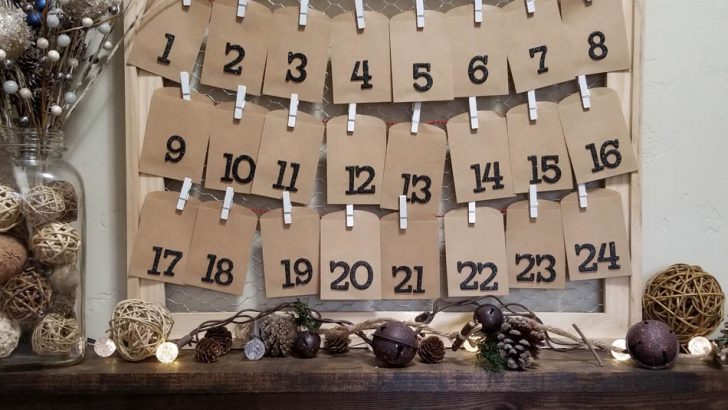 Farmhouse Advent Calendar DIY