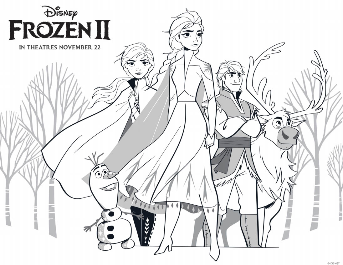 Disney's FROZEN 20 Coloring Pages   Lovebugs and Postcards