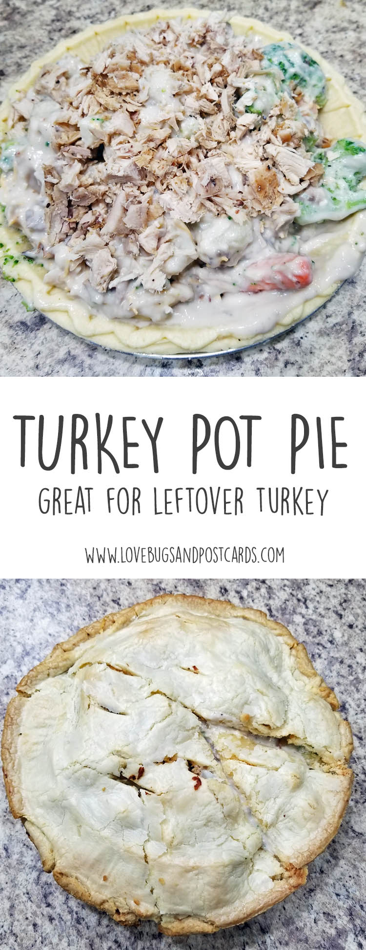 Turkey Pot Pie - Great for Leftover Turkey 