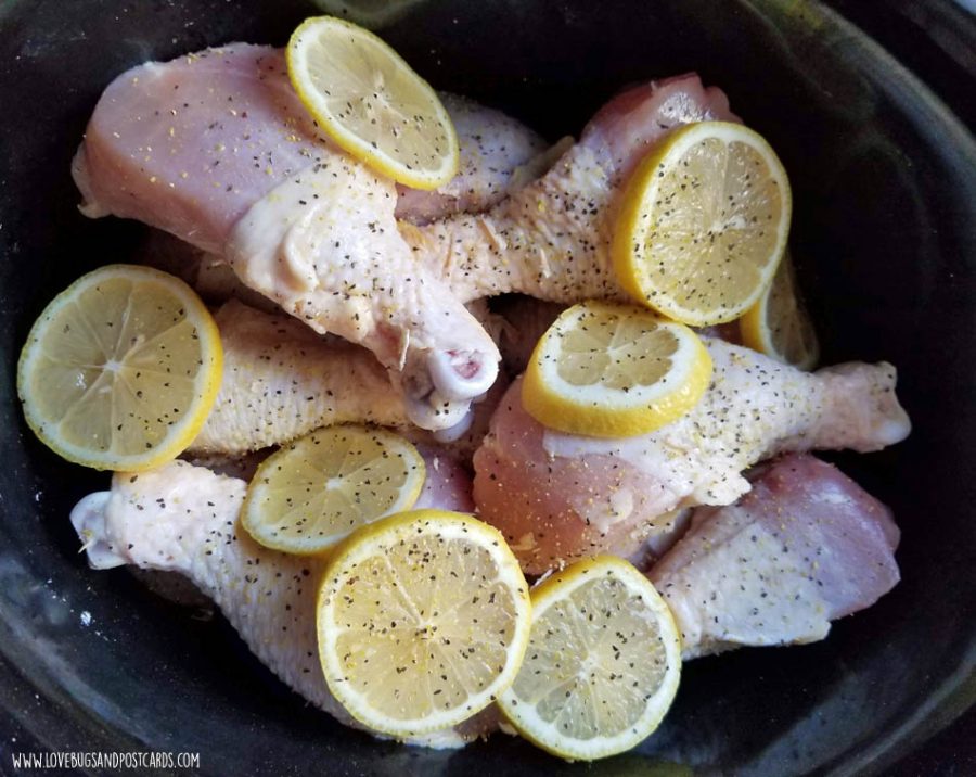 Slow Cooker Lemon Garlic Chicken Drumstick Recipe