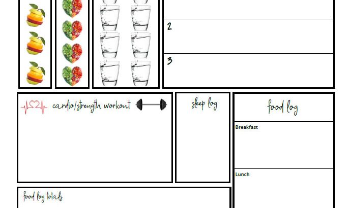 Daily Fitness Planner Printable