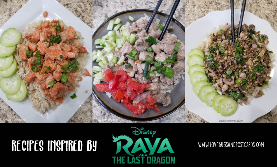 Disney's Raya and the Last Dragon inspired recipes