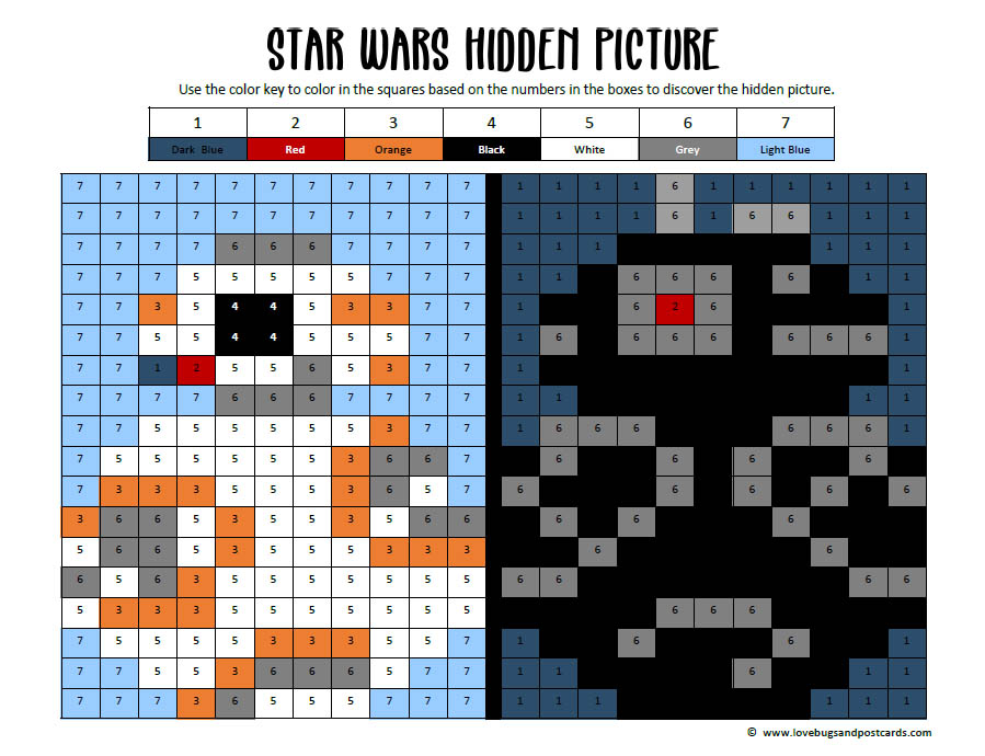 Star Wars Hidden Picture Printables