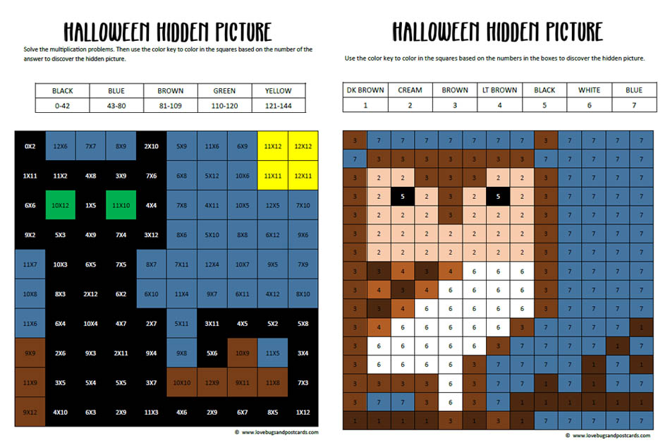Halloween Hidden Pictures (free printables)