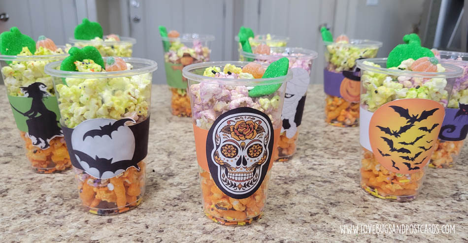 Printable Halloween Wrappers & Halloween Popcorn