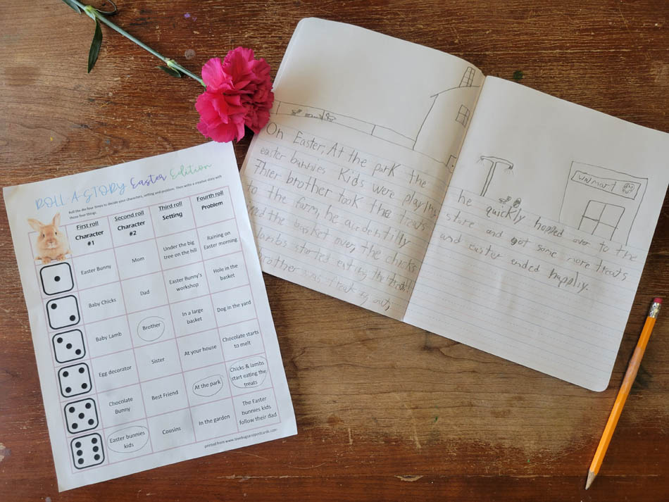Easter Roll-A-Story (free printable)