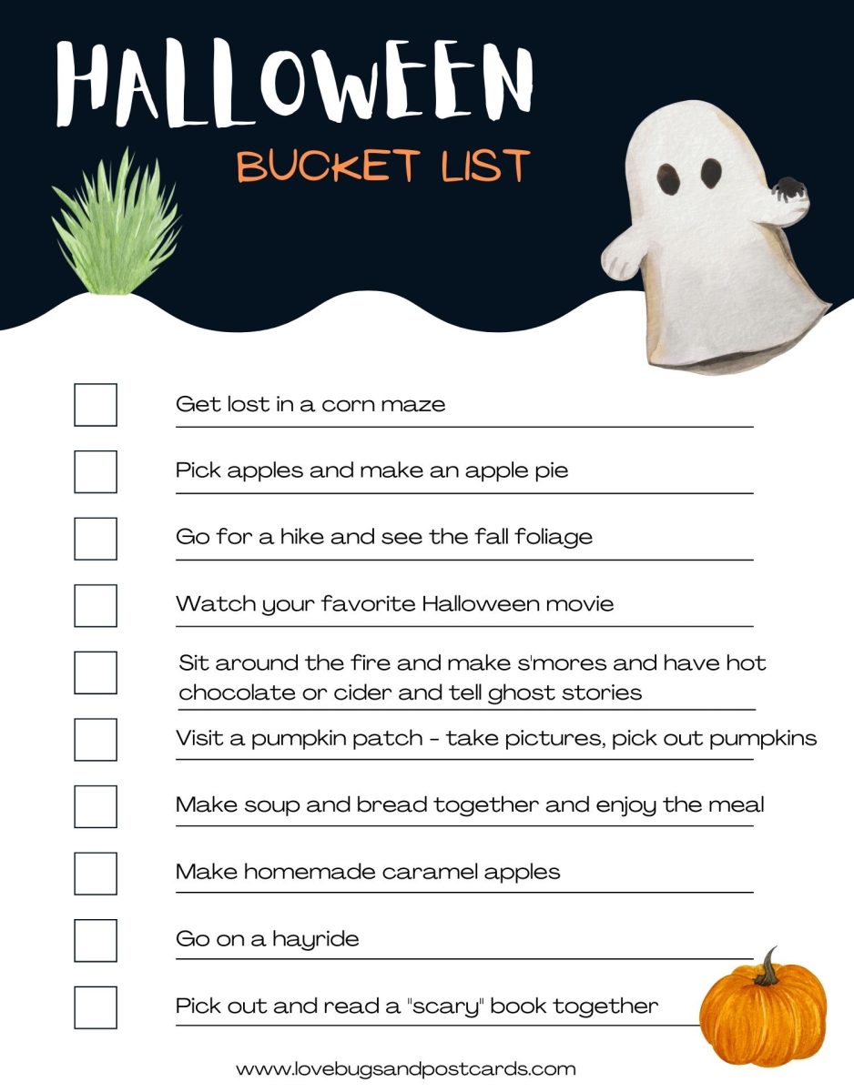 Halloween Bucket List (free printable)