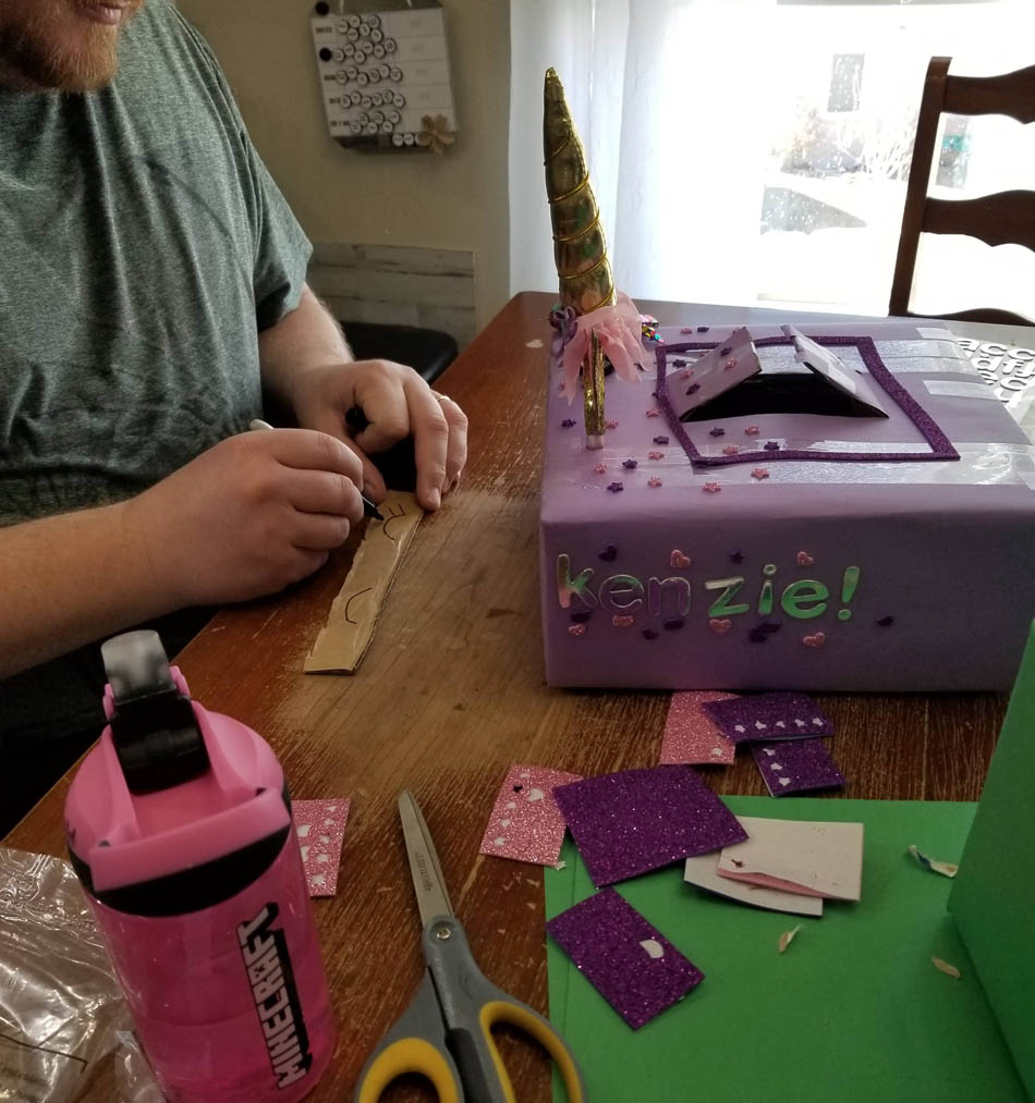 Unicorn Valentine's Box
