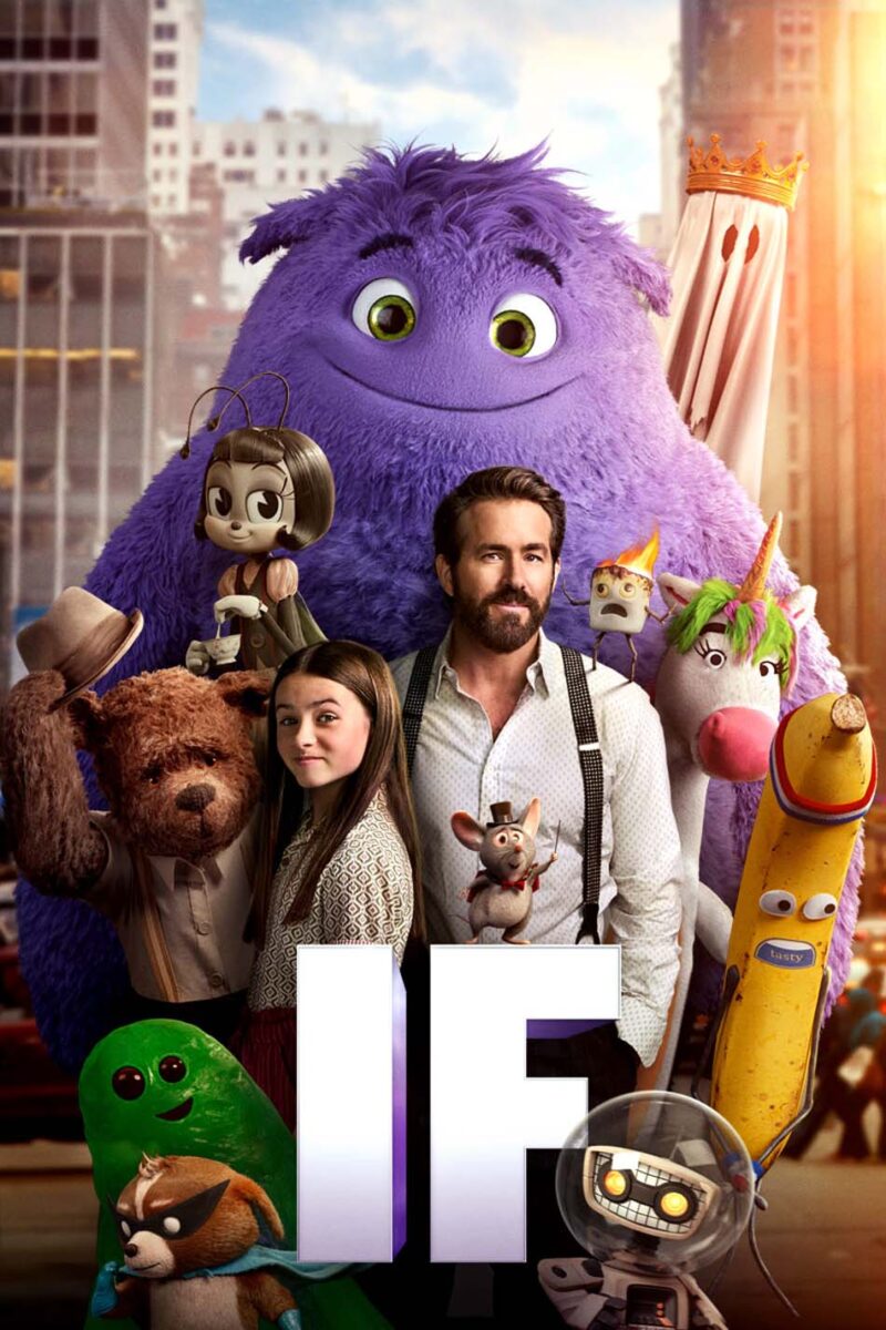 The IF movie is now available to own on 4K UHD, Blu-ray, DVD, and Digital. It stars Cailey Fleming, Ryan Reynolds, John Krasinski.
