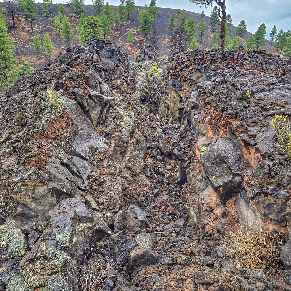 Lava Flow Trail in Sunset Crater National Park - Arizona