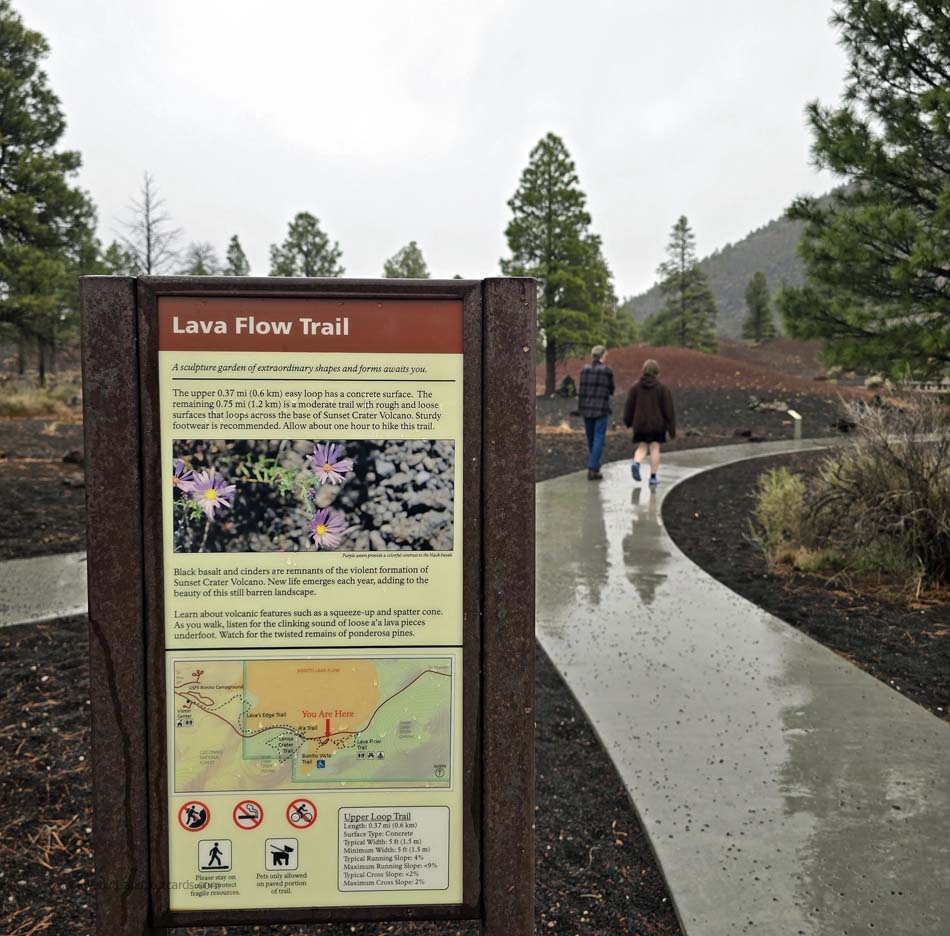 Lava Flow Trail in Sunset Crater National Park - Arizona